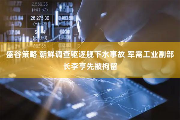 盛谷策略 朝鲜调查驱逐舰下水事故 军需工业副部长李亨先被拘留