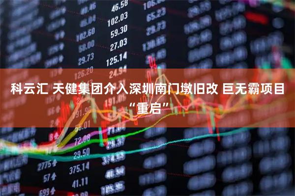 科云汇 天健集团介入深圳南门墩旧改 巨无霸项目“重启”