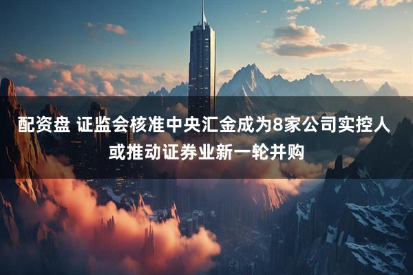 配资盘 证监会核准中央汇金成为8家公司实控人 或推动证券业新一轮并购