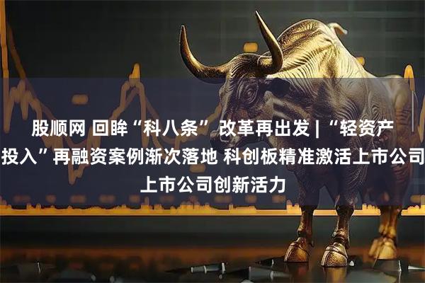 股顺网 回眸“科八条” 改革再出发 | “轻资产、高研发投入”再融资案例渐次落地 科创板精准激活上市公司创新活力