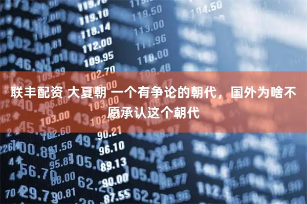 联丰配资 大夏朝 一个有争论的朝代,国外为啥不愿承认这个朝代